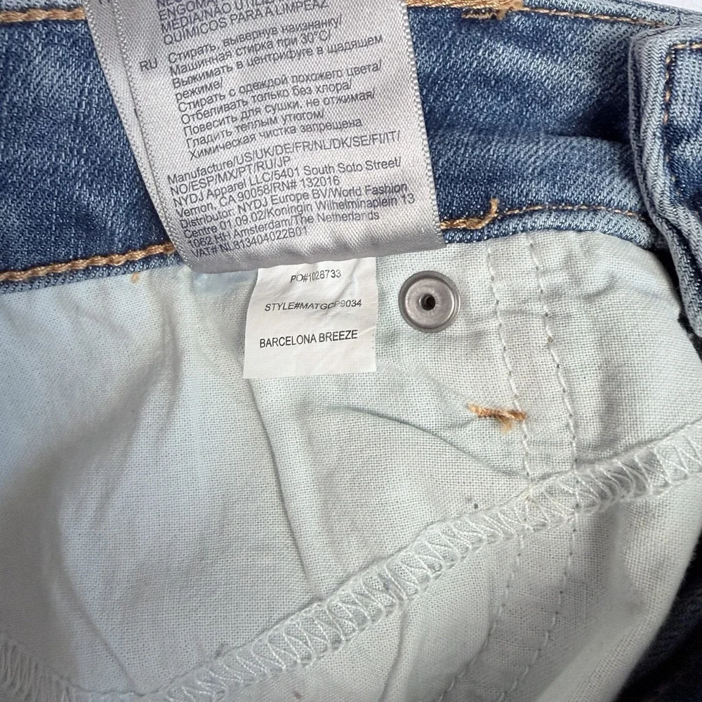NYDJ Marilyn Straight Crop Rookie Stretch Jeans LiftXTuck Technology Sz 8 SPRING - Picture 8 of 8